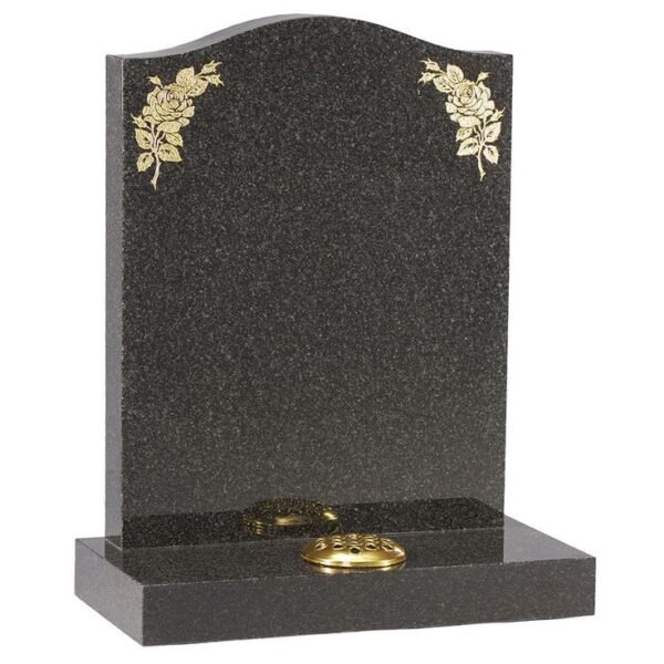 Cabezal con grabado dorado