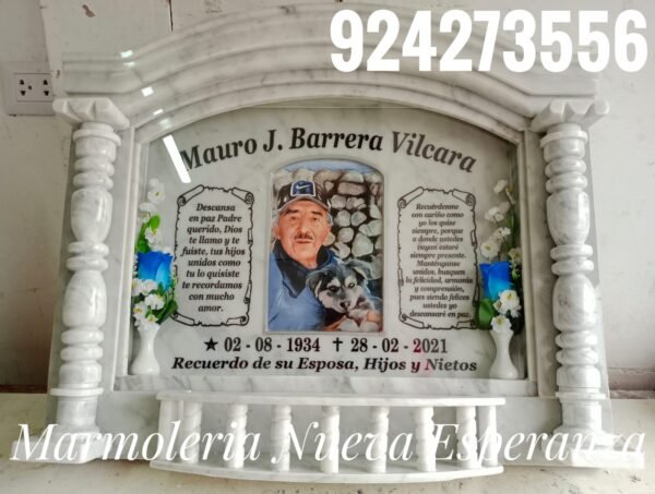 Lápida de Marmol Italiano de primera