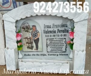 Lapida de Mármol Italiano de primera modelo Capilla 001