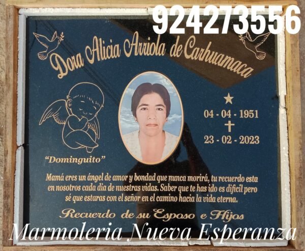 Placa de Granito color Negro Absoluto de 2cm de espesor