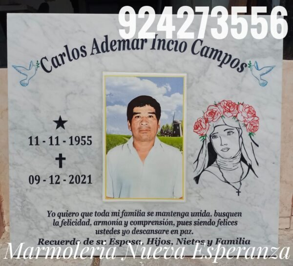 Placa de Mármol Italiano Modelo 0024