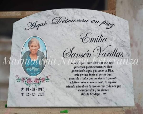 Placa de Mármol Italiano Modelo 0026