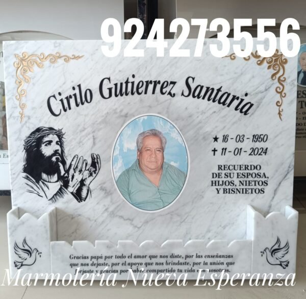 Placa de Mármol Italiano Modelo 0027